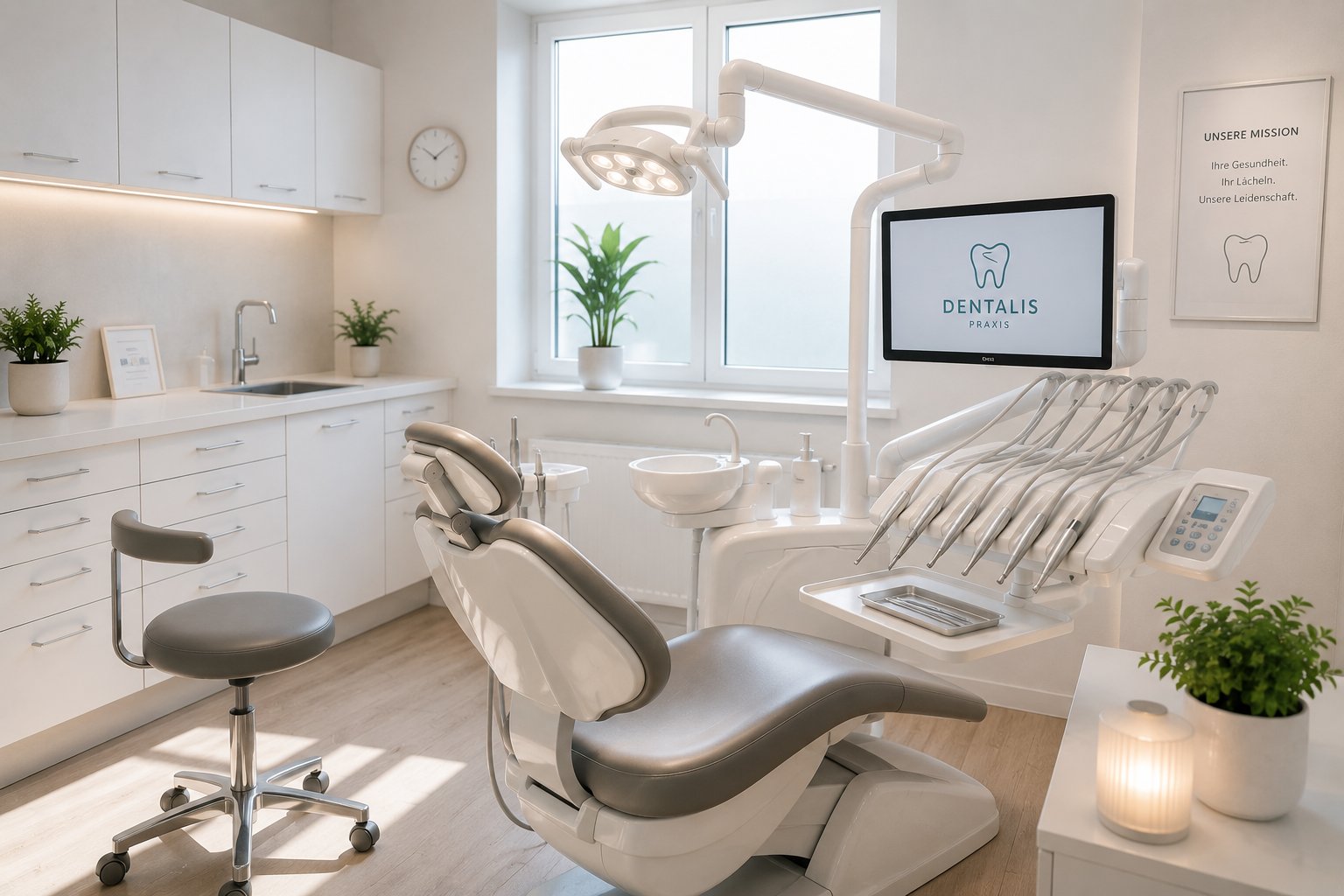 Ruhiges Behandlungszimmer